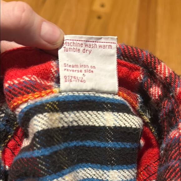 Vtg Big Mac Flannel Shirt Men's Medium 1970s Red  Plaid Heavyweight Penneys - Picture 9 of 10